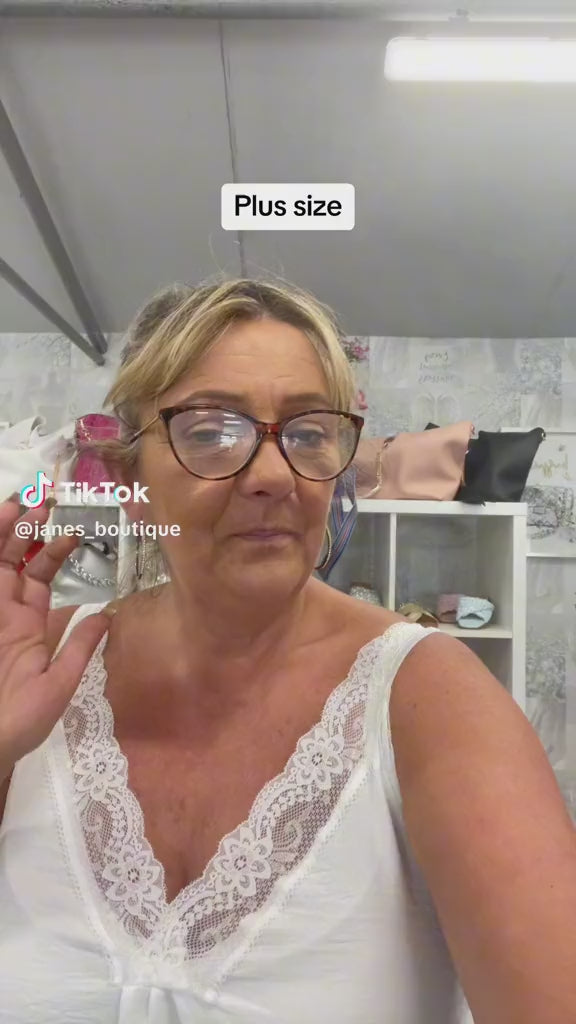 Load video: Jayla - Lace Strap Vest 12 to 22/24