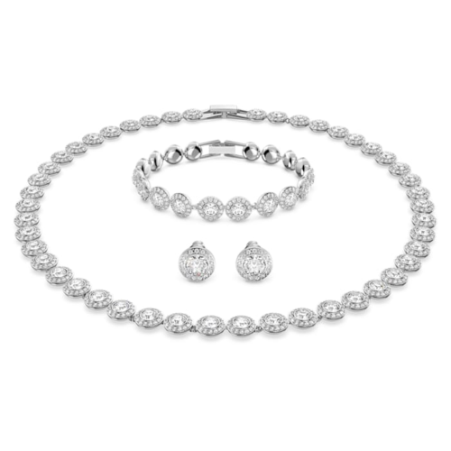 Angelic - Diamante Bling 3 Piece Necklace Set Silver